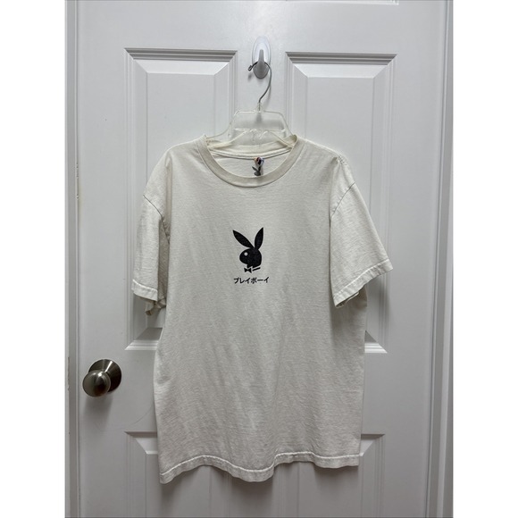 1/3 Color Bars x Playboy Ace Of Spades White T-Shirt - Size Medium‎